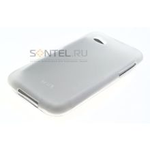 First HTC Силиконовый чехол белый в тех.уп.