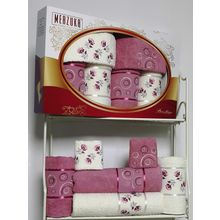 Комплект полотенец MERZUKA махровые в коробке (30х50 2 шт 50x80 2 шт 70x130 2 шт) 6 шт. PRESTIJ