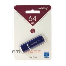 SB64GBCRW-Bl, 64GB USB Crown, USB 3.0, синяя, SmartBuy