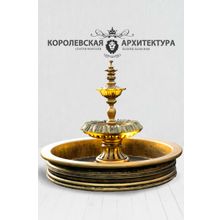 Садовый фонтан Королевский в золоте (195 см)