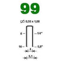 Скоба 99 06 galv, Omer (20  360 тыс.шт.)
