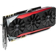 Видеокарта 6144МБ, ASUS STRIX-GTX980TI-DC3-6GD5, GTX 980 Ti, DVI, HDMI, 3xDP, GDDR5, 384-бит, Retail