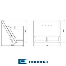 Каминная вытяжка Smeg KFAB75CR