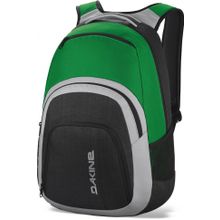 Мужской стильный большой повседневный городской рюкзак Dakine Campus 33L Augusta зеленый с серой и черной вставкой