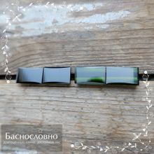 Гарнитур из четырёх тёмно-зелёных турмалинов (верделит) из Бразилии огранка багет 14,19x8,11 14,02x8,19 13,96x8,07 13,94x8,17мм 21,74 карата