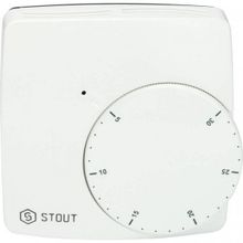 Проводной электронный термостат WFHT-BASIC со светодиодом (норм. закр.) Stout, STE-0002-000004