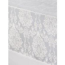 Скатерть "KARNA" с кантом DAMASK COTON 160х220 см цвет белый