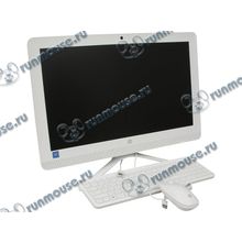 Моноблок HP "22-b015ur" Y0X77EA (Celeron J3060-1.60ГГц, 4ГБ, 1000ГБ, HDG, DVD±RW, LAN, WiFi, BT, WebCam, 21.5" 1920x1080, W10 H) + клавиатура + мышь [135086]