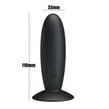 Анальная пробка с вибрацией Butt Plug Massager - 11 см. Черный