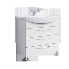 Тумба Под Раковину 81,6 См, Белая, 3 Ящика, Aqwella Аллегро Agr.01.08 3