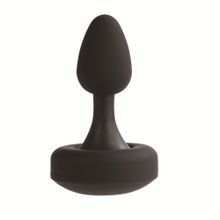 California Exotic Novelties Чёрный анальный плаг с 10 функциями FLEXI RISQUE - 11 см.