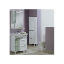 Акватон Мебель для ванной Альтаир 75 (белый) - Тумба-умывальник Альтаир 75 бело-серая