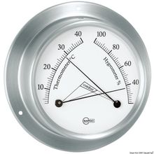 Osculati Barigo Sky Hygro-thermometer satined SS white, 28.985.01