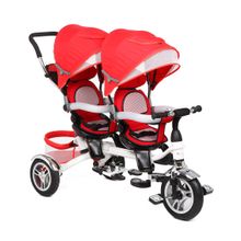 Capella трехколесный для двойни Twin trike 360 Red