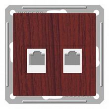 Розетка компьютерная 2xRJ45 Cat.5 W59, дуб мореный |  код. RSI-251KK5E-9-86 |  Schneider Electric