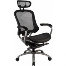 Кресло для руководителя Easy Chair Picasso-E черное (сетка пластик металл)