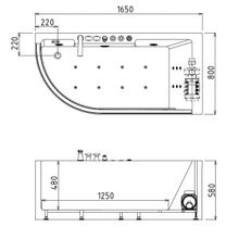 Акриловая ванна Gemy G9227 K R