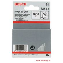 Bosch Набор 1000 Скрепок 14 мм T53 (1609200368 , 1.609.200.368)