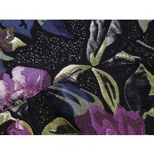 Sweet Berry лилово-черное в цветочек