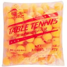 Мячи для настольного тенниса AURORA 3 звезды, 72 штуки в пакете, оранжевые, 40+ мм