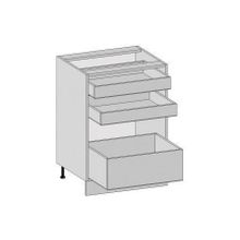 Модули Vivat-мебель Каркас нижнего шкафа с 3-мя ящиками Н 603 Валерия-м
