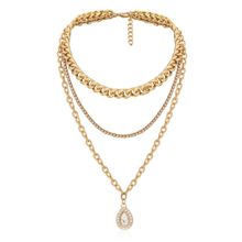 Многослойное колье под золото (арт. 81150-4)