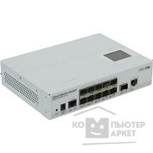 Mikrotik CRS212-1G-10S-1S+IN Коммутатор Cloud Router Switch with Atheros QC8519 400Mhz CPU, 64MB RAM, 1xGigabit LAN, 10xSFP cages, 1xSFP+ cage, RouterOS L5, LCD panel, desktop case, PSU