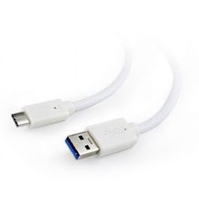 Кабель USB 3.1 Type C(m) - USB 3.0 Am - 1.0 м, белый Cablexpert (CCP-USB3-AMCM-1M-W)