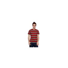Футболка Fallen Striped Knits Crew Charcoal Oxblood