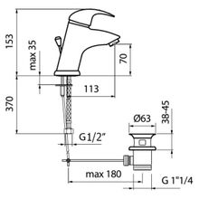 Webert Смеситель для раковины Sax SX830102015 хром