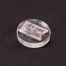 Оснастка для скрапбукинга из прозрачного акрила, круглый блок диаметр 50мм, толщина 10 мм