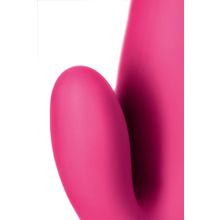 Ярко-розовый вибратор  Satisfyer Mr. Rabbit с клиторальным отростком - 22,1 см. (118502)