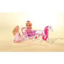 Кукла EVI 5736646 Принцессы с каретой и лошадью