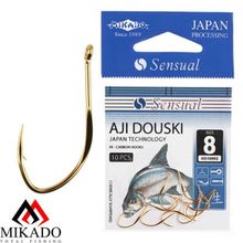 Крючки Mikado SENSUAL - AJI DOUSKI W RING №  2 G (с ушком) ( 10 шт.)