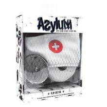 Набор доктора Asylum: шапочка, отражатель и эластичная фиксация Белый