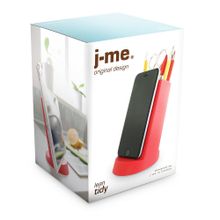 FineDesign для канцелярских принадлежностей с подставкой для телефона черный