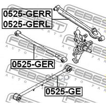 Тяга Подвески Поперечная | Зад Прав | Febest арт. 0525GERR