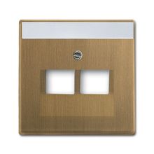 ABB Лицевая панель ABB Dynasty розетки 2хUAE латунь античная 2CKA001710A4083 ID - 88158