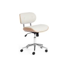 Tetchair Кресло CRAFT, натуральный, кож зам белый