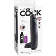 Pipedream Фаллоимитатор-реалистик с имитацией семяизвержения 11  Squirting Cock with Balls - 27,9 см.