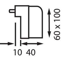 Batsystem Светильник для шкафов Batsystem Doorlight 8330 12 В 5 Вт белый из пластмассы корпус