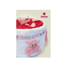 Махровые сладости - Детский торт из полотенец Для новорожденной девочки
