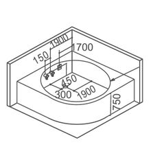 Акриловая ванна Gemy G9263 K