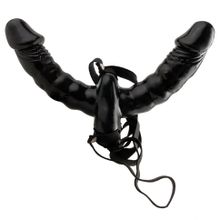 Двойной страпон с вибрацией Vibrating Double Delight Strap-On (33737)