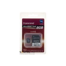 TS8GUSDHC4, 8GB microSD  Trans Flash, Secure Digital Card, microSDHC Class4, с адаптером, Transcend