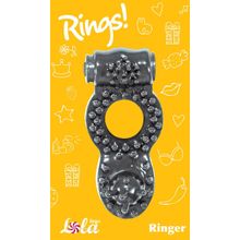 Lola toys Чёрное эрекционное кольцо Rings Ringer