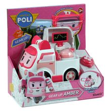 Robocar POLI Машинка Эмбер с аксессуарами 83393