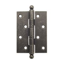 Петля дверная универсальная стальная с декор колпачком Aldeghi 136FA403 102x76x3 ант. серебро