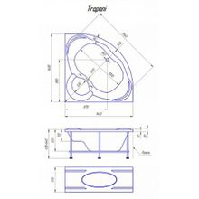 Акриловая ванна 1MarKa Trapani