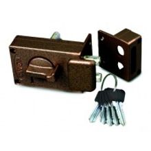 Замок накладной КЭМЗ Калуга ЗН1-М2 медь